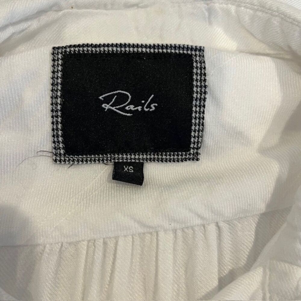 Rails Gauzy Lightweight Button Front Cap Sleeve S… - image 5